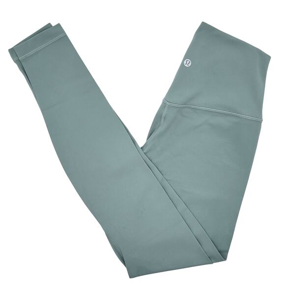 Lululemon Align Leggings Women's Size 4 Green Mid Rise 28" Inseam Ankle LW5CZ4S - Picture 1 of 7